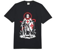 Cruzada Caballero Medieval Inglaterra Inglés San Jorge Histórico Comfort Colors Adult Heavyweight T-Shirt