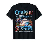 Cruzando 31 años, Pareja Que viaja en Crucero por el 31° Aniversario Camiseta