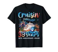 Cruzando 39 años, Pareja Que viaja en Crucero por el 39 Aniversario Camiseta