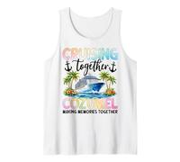 Cruzando Juntos Cozumel Cruise Memories Camiseta sin Mangas