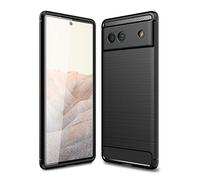 CruzerLite Funda para Google Pixel 6a, diseño de textura de fibra de carbono, antiarañazos, absorción de golpes para Google Pixel 6a 5G (2022) (negro)