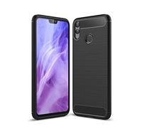 Cruzerlite Funda Honor 8X, Carbon Fiber Shock Absorption Slim TPU Cover para Huawei Honor 8X (Black)