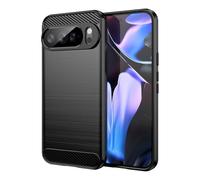 Cruzerlite Funda para Google Pixel 10 Pro XL, diseño de Textura de Fibra de Carbono, Cubierta antiarañazos, absorción de Impactos, Funda para Google Pixel 10 Pro XL (Negro)