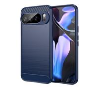 Cruzerlite Funda para Google Pixel 10 Pro XL, diseño de Textura de Fibra de Carbono, Cubierta antiarañazos, absorción de Impactos, Funda para Google Pixel 10 Pro XL (Azul)