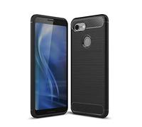 Cruzerlite Funda para Google Pixel 3, Funda Pixel 3, Carbon Fiber Shock Absorption Slim TPU Cover para Google Pixel 3 (Black)