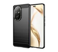 Cruzerlite Funda para Honor 200 Pro, diseño de Textura de Fibra de Carbono, antiarañazos absorción de Golpes (2024) (Negro)