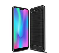 Cruzerlite Funda para Huawei Honor 10, Carbon Fiber Shock Absorption Slim Cover Funda Huawei Honor 10 (Black)