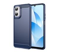 Cruzerlite Funda para Moto G06, Funda de Diseño de Textura de Fibra de Carbono Cubierta Anti-Scratch Absorción de Golpes Funda Protectora para Moto G06 Case (2025) (Azul)