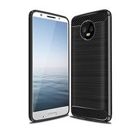 Cruzerlite Funda para Moto G6 Plus, Carbon Fiber Shock Absorption Slim Cover para Moto G6 Plus/para Motorola G6 Plus (Black)