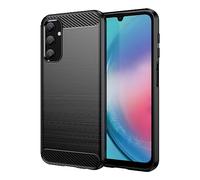 Cruzerlite Compatible con Samsung Galaxy A25 5G Funda, Fibra de Carbono Textura Diseño de Absorción de Golpes Funda Compatible Samsung Galaxy A25 5G Funda (2023) (Negro)