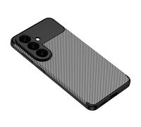 CruzerLite Funda para Samsung Galaxy S, diseño de textura de fibra de carbono, antiarañazos, absorción de golpes, diseñada para Samsung Galaxy S (2026) (negro carbón)