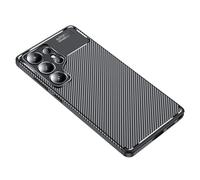 Cruzerlite Funda para Samsung Galaxy S25 Ultra Diseño Fibra de Carbono Anti-Arañazos Absorción de Choque Cover (2025) (Negro Carbono)
