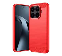 Cruzerlite Para Xiaomi 17T Funda, Fibra de Carbono Diseño Cubierta Anti-Scratch Absorción de Golpes Funda Protectora para Xiaomi 17T Case (2026) (Rojo)