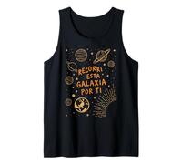 Cruzó la galaxia por ti Cita de amor en español Camiseta sin Mangas