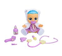 Cry Babies Dressy Kristal Está Enfermo, Muñeca Interactiva Que Realmente llora, con Cabello Real y Ropa para Vestirlo, Juguete de Regalo para Jugar al Doctor con el Kit Doctor