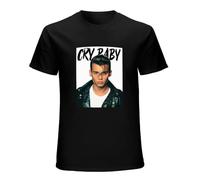 Cry Baby Movie Johnny Depp Musical Comedy Print Unisex T-Shirts Men tee Cotton Tops Black Shirt S