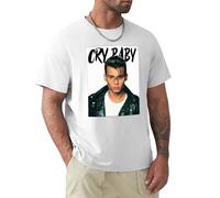 Cry Baby Movie Johnny Depp Musical Comedy Print Unisex T-Shirts Men tee Cotton Tops White Shirt XXL