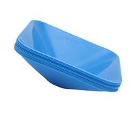 Cryfokt 10 Conos de Entrenamiento Cuadrados de Color Brillante para Fútbol Deportivo, Conos Apilables Compactos para Estacionamiento en la Cancha, Material de PE Premium (Blue)