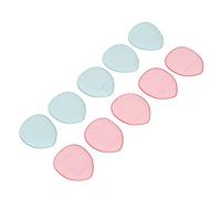 Cryfokt 10 Esponjas de Maquillaje para Dedos, Esponja Elástica Suave para Polvo para Corrector BB Cream, Esponja de Maquillaje de Forma Razonable, Adecuada para la Cara y las Esquinas de los Ojos,