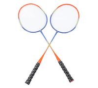 Cryfokt 2 Raquetas de Bádminton, Ergonómico Antideslizante para un Agarre Cómodo, Ideal para Principiantes y Profesionales, Ferroaleación, 26,0 Pulgadas, Color Naranja