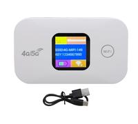 Cryfokt 4G 5G WiFi WiFi Hotspot, Conectividad Rápida de 300 Mbps, Admite 10 Dispositivos Conectados, Pantalla LED de Color de Ranura de Tarjeta SIM de Alta Velocidad, Enrutador Móvil