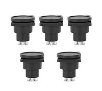Cryfokt 5 Tomas de Audio XLR con Blindaje ABS Premium para una Mínima Interferencia de Señal en Instalaciones de Audio Domésticas y Profesionales, Color Negro