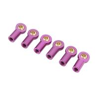 Cryfokt 6 Piezas M3 Rótula de Extremo de Tirante, 18 Mm Aleación Ligera | Ideal para autos con control remoto, fácil reemplazo, mejora el manejo, material de aluminio