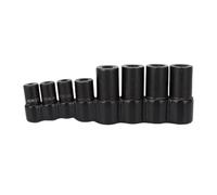 Cryfokt 8pcs Toque Conjunto de Llave de Toma de Zócalo, Adaptador de Zócalo de Toque Externo con una Rejilla de Almacenamiento 1/4 3/8 Pulgadas de Tracción de Trampa de Toque Adaptador