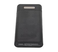 Cryfokt 8x18650 DIY Power Bank Case Diseño Compacto con Carga Rápida para Dispositivos Móviles ABS Negro
