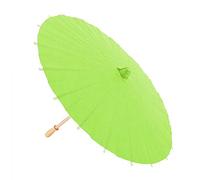 Cryfokt Accesorios de Paraguas de Papel Blanco para Niños, Pintura a Mano, Ejercicios en el Aula Escolar para Técnicas de Pintura, Suministros de Decoración para Fiestas (GREEN)
