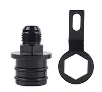 Cryfokt Adaptador de Ajuste de Respiradero 10AN, Aleación de Aluminio Negra Ligera para Lata de Captura de Aceite de Motor
