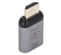 Cryfokt Adaptador de Interfaz Multimedia 4K 60 Hz Tipo C a HD con Convertidor de Vídeo con Carcasa de Aluminio para Noches de Cine en Casa, Enseñanza en el Aula - 1 Paquete (#2)