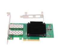 Cryfokt Adaptador de Red Ethernet SFP28 de 2 Puertos, Tarjeta de Red PCIe con Chip ConnectX 5 EN, para Computación EN la Nube del Centro de Datos del Servidor