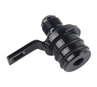 Cryfokt Adaptador de Respiradero de Motor 10AN, Aluminio Negro Duradero para Accesorios de Coche y Lata de Captura de Aceite