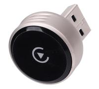 Cryfokt Adaptador Inalámbrico Pequeño Diseño Delgado Plug and Play para Estéreo de Auto Compatible con Soporte y Auto Universal