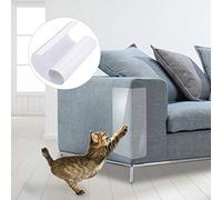 Cryfokt Adhesivo Transparente Antiarañazos para Protección de sofá, Estera Protectora contra Arañazos para Muebles de Gato, 2 uds. (L)