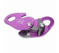 Cryfokt Agarre de Cuerda de Descenso Ligero para Cuerda de 9-13 Mm, Color Morado, Ideal para Montañismo y Extinción de Incendios