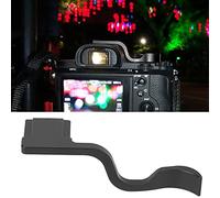 Cryfokt Agarre de Pulgar de Zapata Caliente de Aleación de Aluminio de Precisión para A7M2 M3 A7R2 R3 A9, Cómodo Agarre de Dedo para Usuarios de Cámaras sin Espejo, Negro (Black)