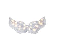 Cryfokt Alas de Cupido Resplandecientes LED, 3 Modos de Iluminación, Siempre Encendido, Parpadeo Rápido, Pulso Lento para Vacaciones, Accesorios de Fiesta de Disfraces de Navidad (#3)