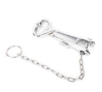 Cryfokt Alicates para Nariz de Vaca, Herramienta Duradera de Acero Inoxidable para Anillo de Nariz para Ganado, 20 Cm de Longitud con Accesorio de Cadena