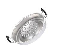Cryfokt Aluminum Steak Grill Charcoal Pan Rapid Cooking for Family (Large