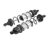 Cryfokt Amortiguador Delantero Amortiguador De Choque Ajustable De Alta Resistencia De 180 Mm Para Coche 1/5 RC - 2 Piezas (BLACK)