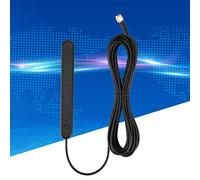 Cryfokt Antena SMA Cable de 5M Ganancia de 20db para FM/Dab/Dab+, Fácil Instalación de Unión Adhesiva para el Hogar/la Oficina