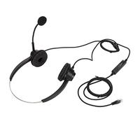 Cryfokt Auriculares de Oficina RJ9, Auriculares de Teléfono Binaurales Ajustables con Micrófono Silenciador para Oficina en Casa, Color Negro