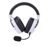 Cryfokt Auriculares Inalámbricos para Juegos con Cancelación de Ruido, Iluminación RGB, Sonido Envolvente 7,1 para Interruptores de PC y Portátiles, Material ABS (Blanco Negro)