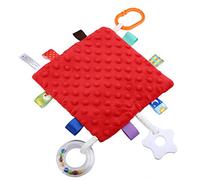 Cryfokt Baby Toating con una Etiqueta Impermeable Suave, Manta Reconfortante para Bebés-taggia, para la Dentición del bebé, Juguete Recién Nacido para el del bebé (Hongo de oso)