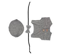 Cryfokt Baby Waistcoat Clothes Set, Fashionable 0-1 Month Baby Outfit for