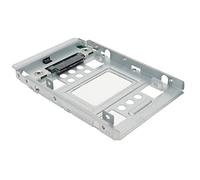 Cryfokt Bandeja HDD SSD de 2,5 Pulgadas a Adaptador de Intercambio en Caliente de 3,5 Pulgadas para Carcasas de Computadoras Construcción Metálica Confiable Plata 1 Unidad
