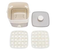 Cryfokt Bandeja para Cubitos de Hielo, Máquina de Hielo Apilable de 48 Rejillas para Congelador, Máquina para Hacer Cubitos de Tipo Prensa con Contenedor de Almacenamiento y Pinzas para Whisky,