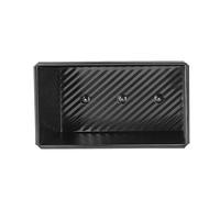 Cryfokt Bandeja para Hornear Pan Antiadherente de Acero Al Carbono, Horneado Rápido para Caja de Pan Tostado para Uso Doméstico, 8,1x4,6x4,6 Pulgadas (Negro sin tapa)